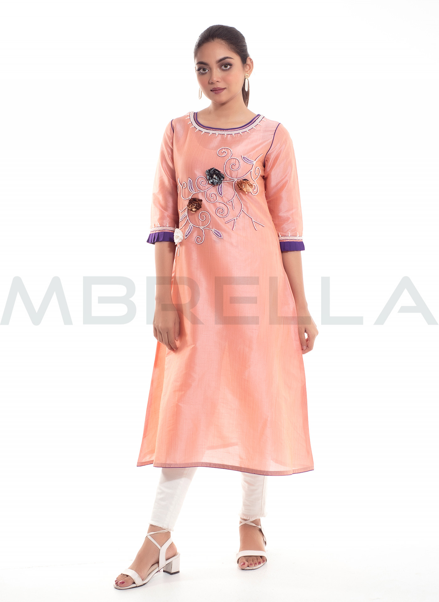 LADIES LONG DRESS LLD104452 Mbrella A Lifestyle Clothing Brand